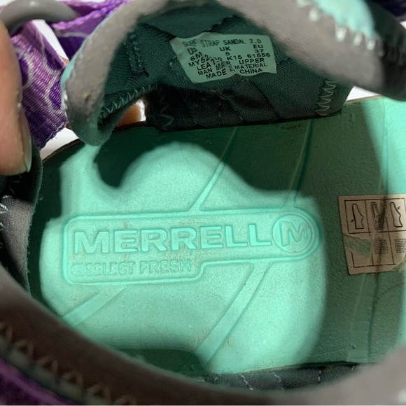 Merrell Womens Surf Strap Sandal 2.0 Floral purple Size US 6 meduim - Picture 7 of 12